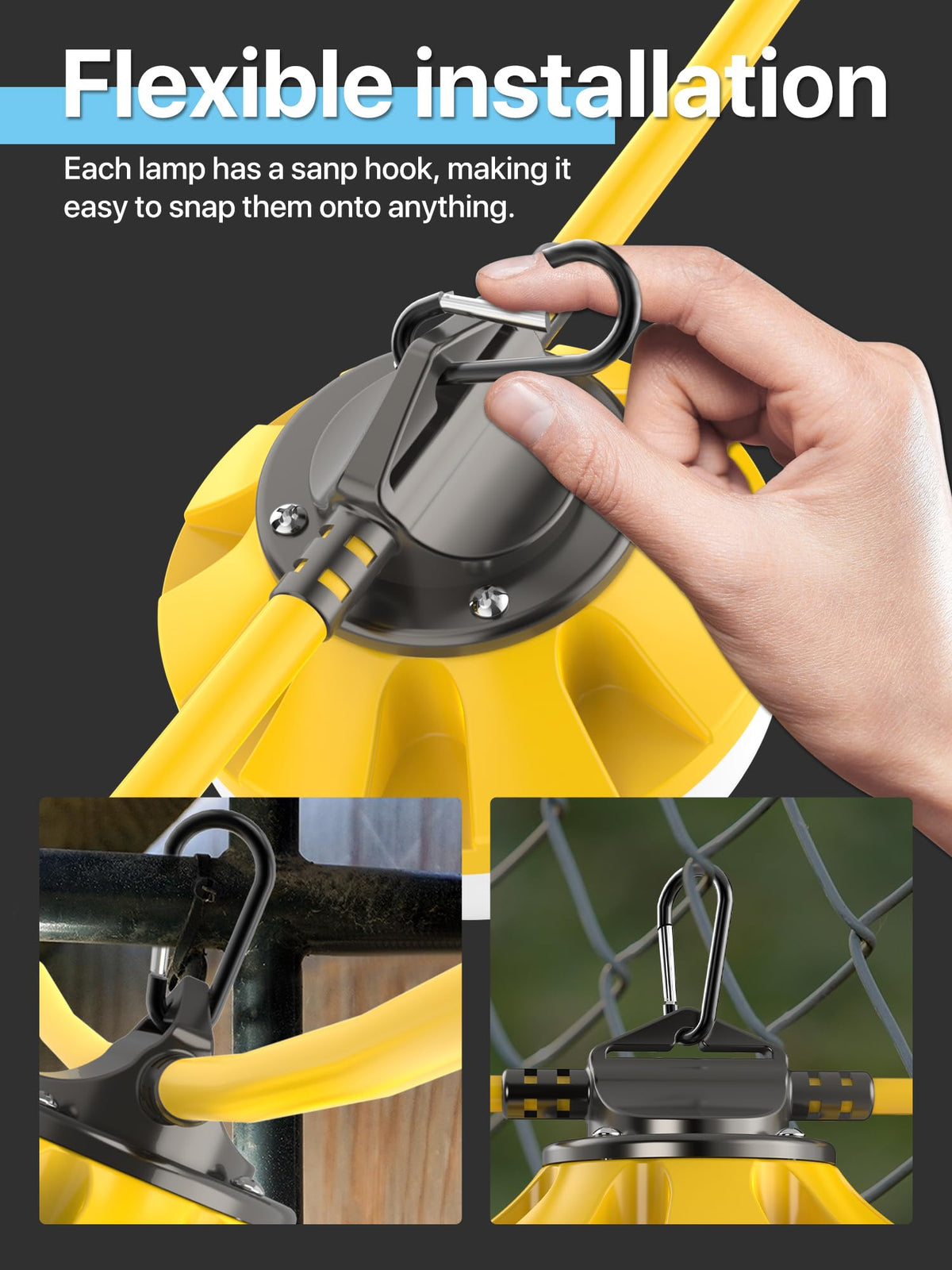 HYPERLITE linkable LED sets connected up to 18 times for wider coverage.