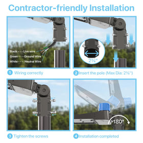 HYPERLITE lighting suitable for parking lots and stadiums in outdoor spaces.