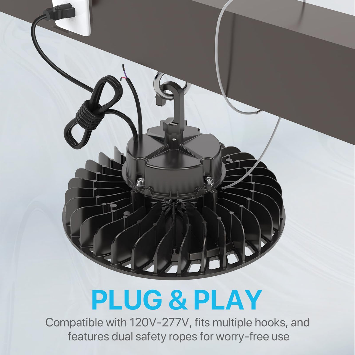 HYPERLITE UFO 150W IP65 housing resists dust and moisture