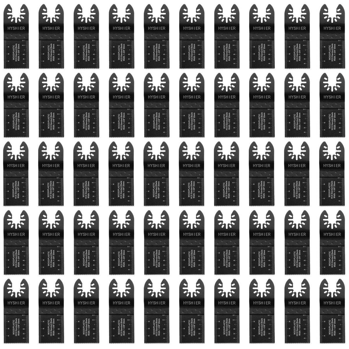 HYSHIER 50 pack oscillating blades for universal compatibility and durability