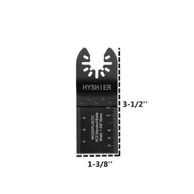 HYSHIER blades demonstrating broad compatibility with major oscillating tools