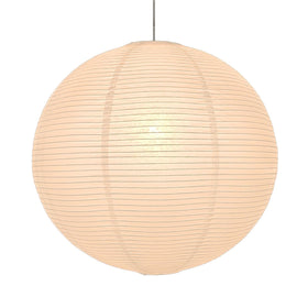 Hytsoeee large round paper lantern lamp shade in white for cozy living room ambiance.