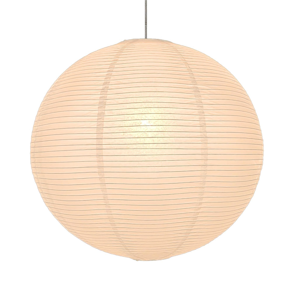 Hytsoeee large round paper lantern lamp shade in white for cozy living room ambiance.