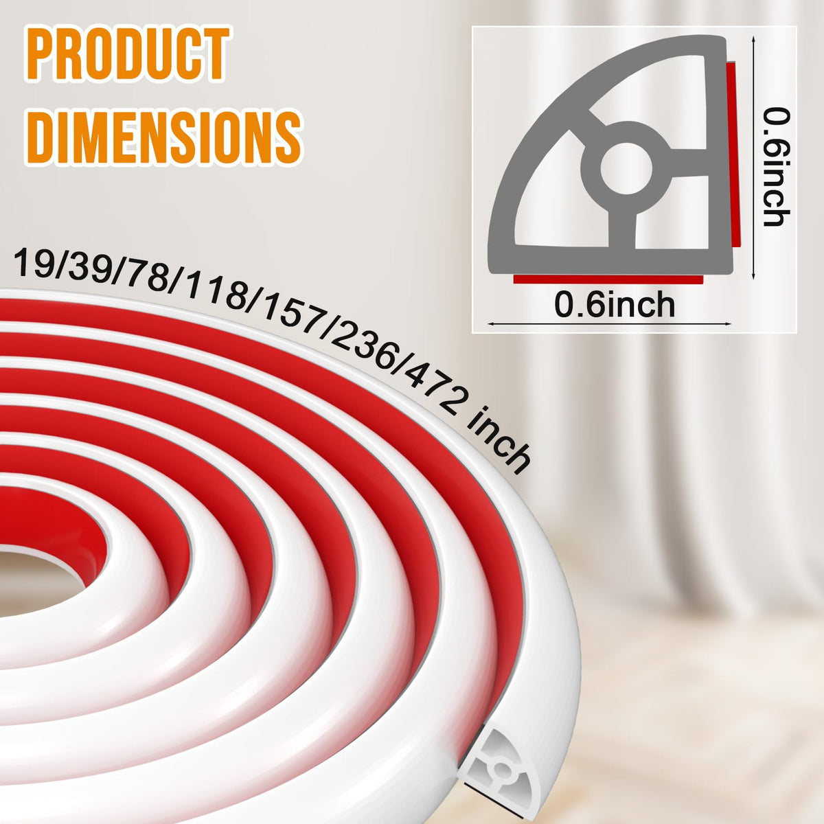 Hzetuu rounded edge design helps reduce bumps for households with kids and pets.