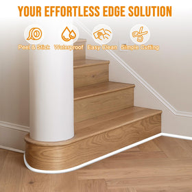 Hzetuu waterproof silicone molding provides moisture resistance in kitchens and baths.