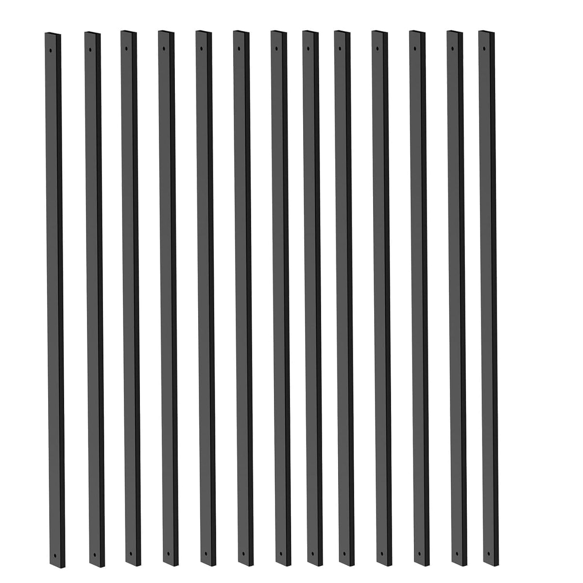 HZIU 101-pack deck balusters with end caps for durable outdoor railing.