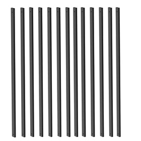 HZIU deck balusters with end caps and screws for simple outdoor installation.