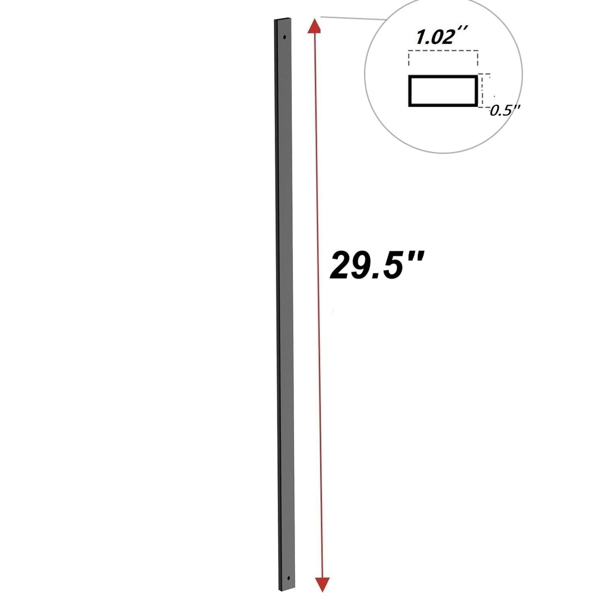 HZIU rectangle baluster installation kit ready for secure DIY railing projects.