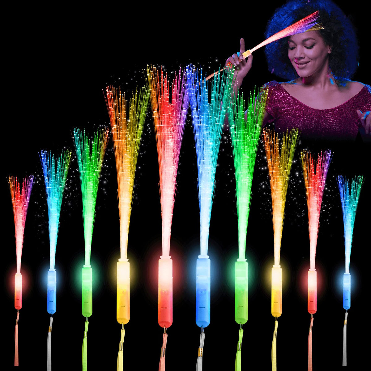 i7creoy 28-piece sparkler wands bundle for vibrant party lighting and crowd fun.