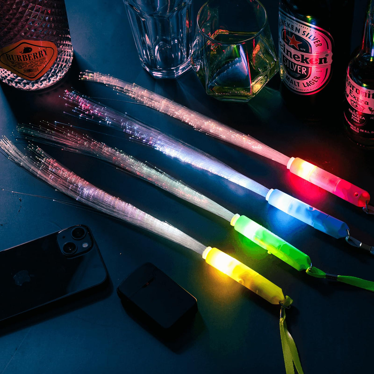 i7creoy glow wand ergonomic handles provide comfortable grip during events.