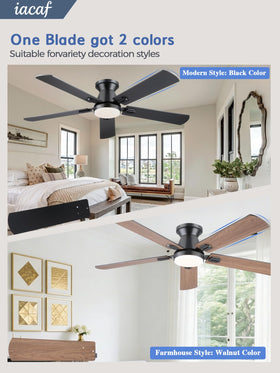 iacaf ceiling fan dimmable lights with stepless brightness control.