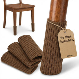 IAMZAY brown chair leg socks protectors on hardwood floors reduce scratches