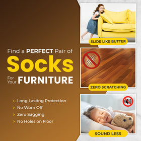 IAMZAY all-shapes-fit design accommodates round, square, and oval legs.