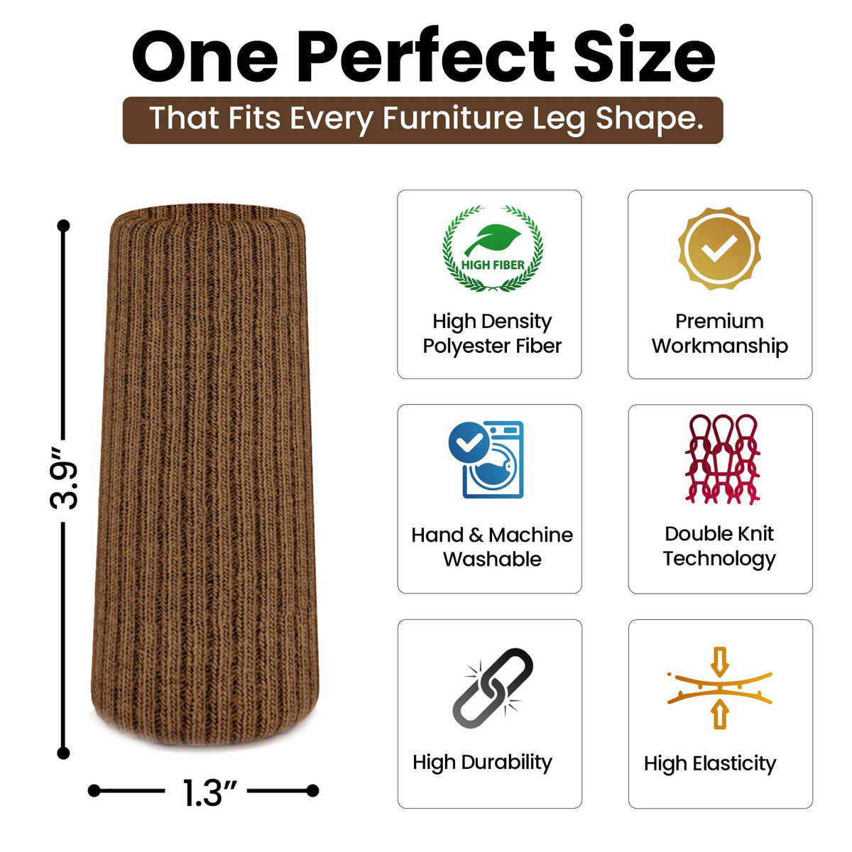 IAMZAY chair leg socks with firm grip to prevent slipping and improve stability.