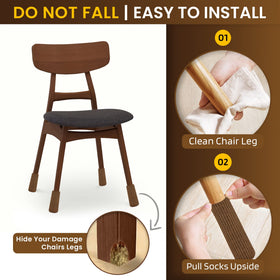 IAMZAY on-floor demonstration under a bar stool protecting wood floors.