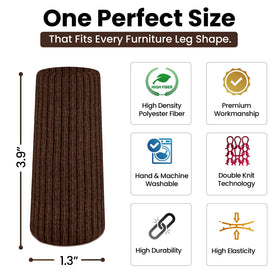 IAMZAY coffee chair leg socks feature double-knit fabric for durable reuse