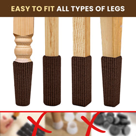 IAMZAY coffee chair leg socks are reusable and machine washable