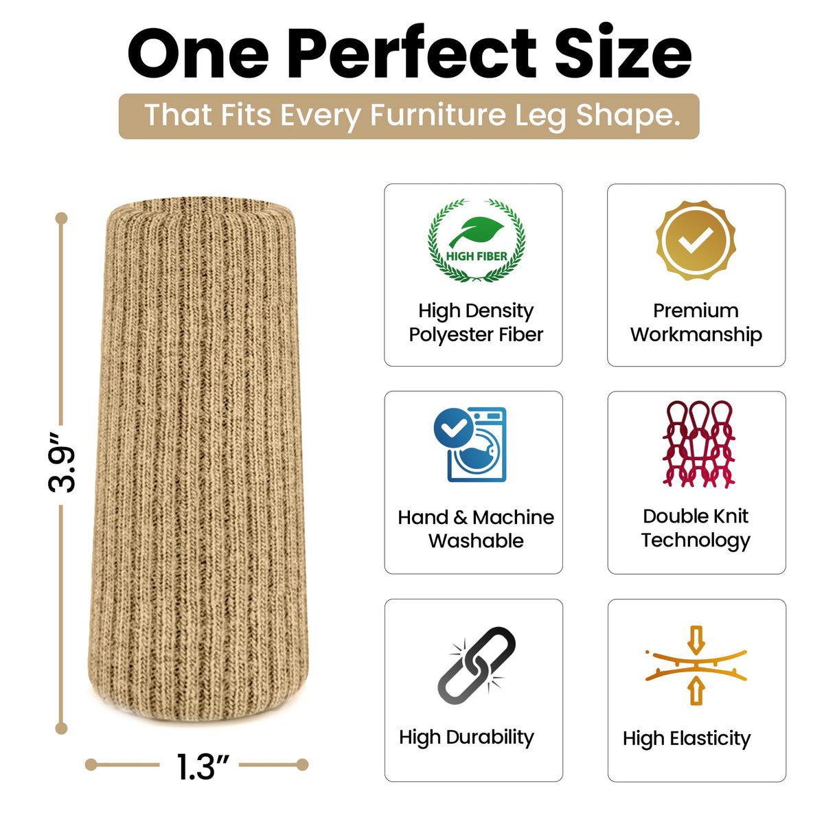 IAMZAY durable double-knit chair socks offering long-lasting protection