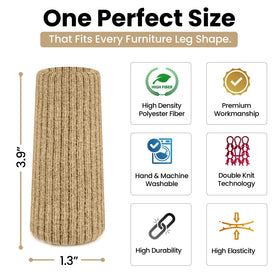 IAMZAY durable double-knit chair socks offering long-lasting protection
