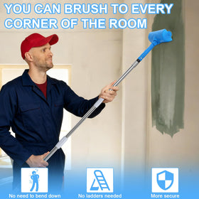 IAOVAW durable fiber roller and handle for comfortable painting sessions.