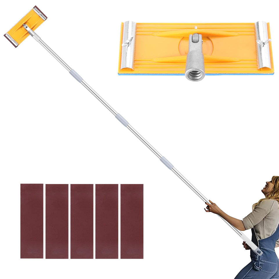 IAOVAW Pole Sander with extendable pole for reaching high ceilings safely