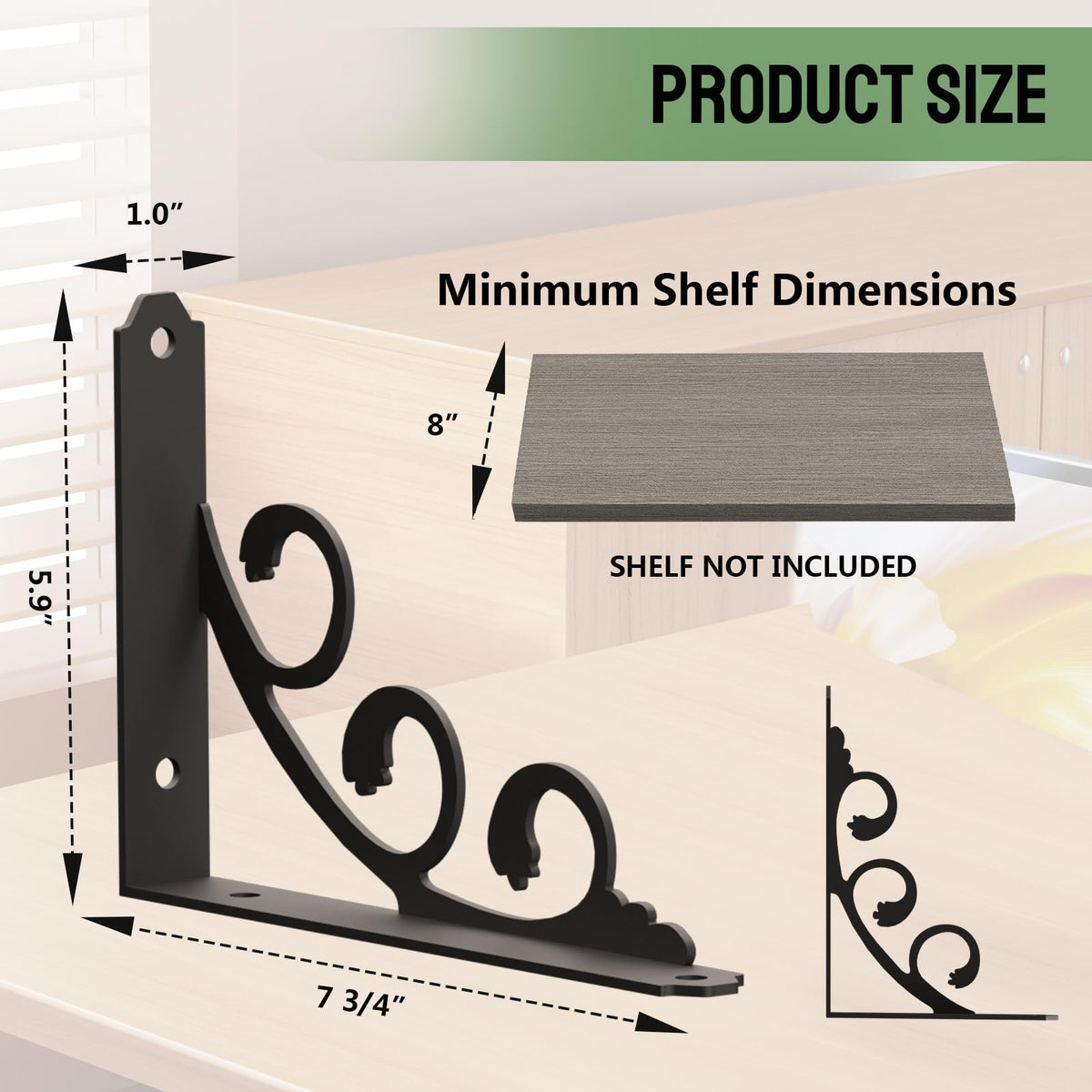 IARTOPS included mounting hardware enables quick wall installation on multiple surfaces.