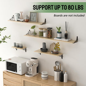 IARTOPS L shelf brackets for 6-inch boards showcase strong load capacity