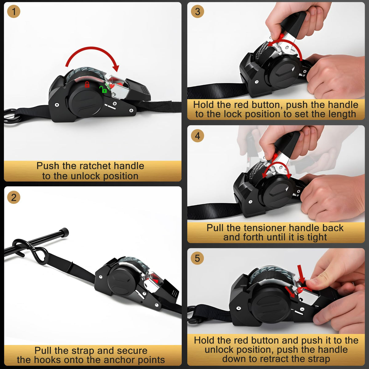 IAZZCO coated S-hooks with safety locks prevent slips and surface damage.
