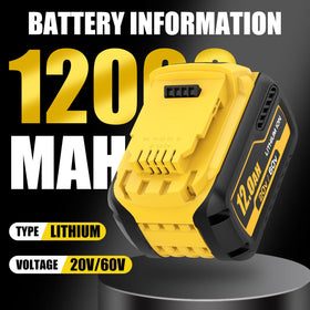 Ibanti 12000mAh DCB612-2 battery side ports for secure connections.
