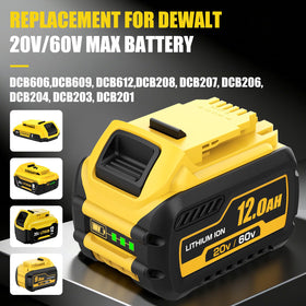 Ibanti DCB612-2 battery in charger demonstrating quick top-ups.