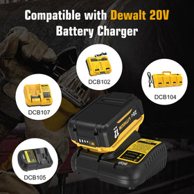 Ibanti Dewalt compatibility chart shows broad tool support for 20V max systems.
