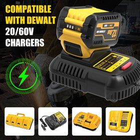 Ibanti dual-voltage switch enables easy switching between 20V and 60V.