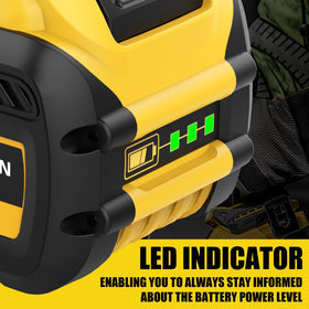 Ibanti high-quality cells with protective circuitry for safer operation.