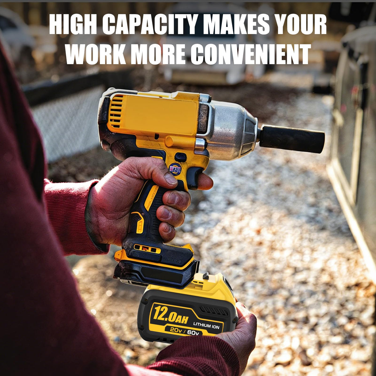 Ibanti replacement battery packs for Dewalt DCB612-2 compatibility and reliable power.