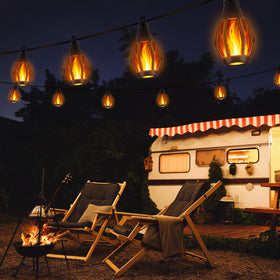 iBaycon solar flame light ground insert enables flexible placement