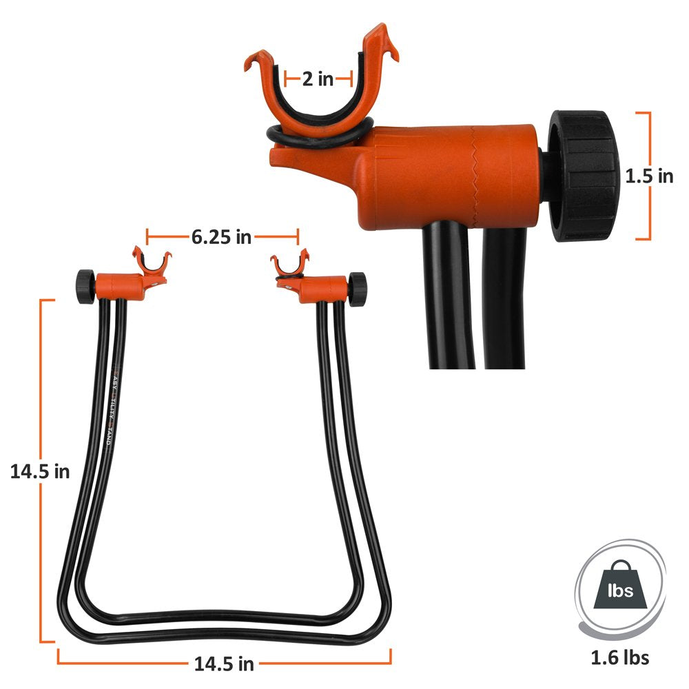 Ibera Easy Utility Stand with scratch-free stability protects the bike while servicing.