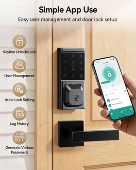 IBLOG app control for real-time lock management from your phone.