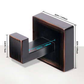 IBosins versatile wall hooks for robe towel and coat storage