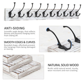 IBosins tri-hooks closeup shows durable zinc alloy hardware for daily use.