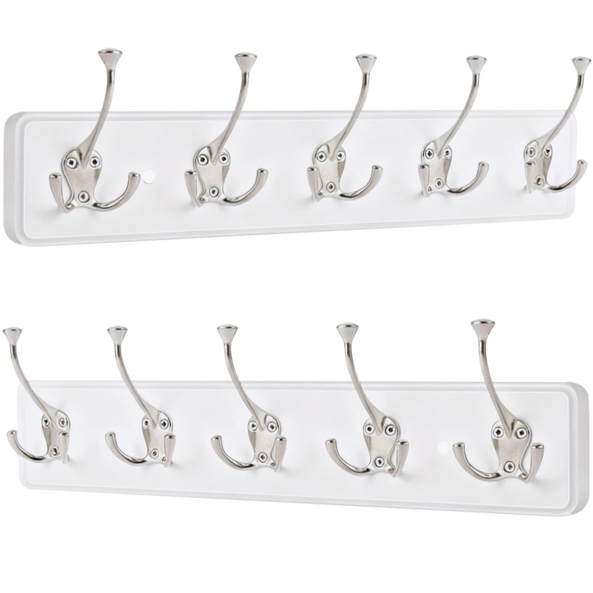 IBosins coat rack wall mount with white pine board in entryway