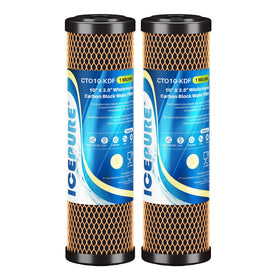 ICEPURE whole-house filter assembly improves water taste and odor.