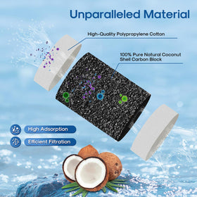 ICEPURE lead-free filter reduces chlorine and odors for crisper-tasting water.
