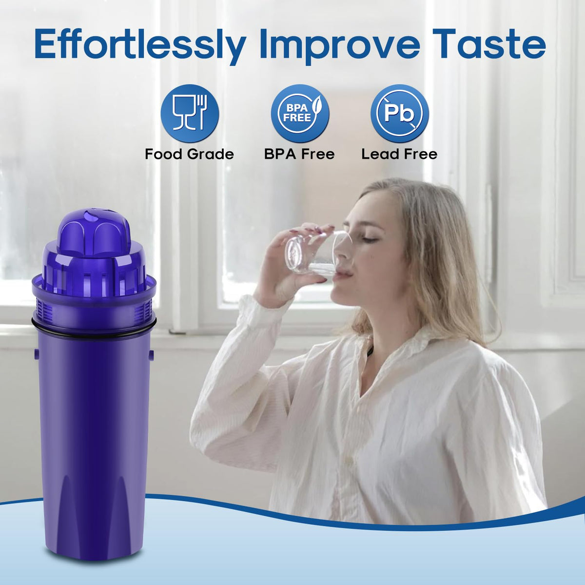 ICEPURE compatibility guide shows PUR pitcher compatibility for reliable replacement parts.