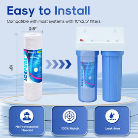 ICEPURE durable cartridge designed for long life in residential filtration systems.