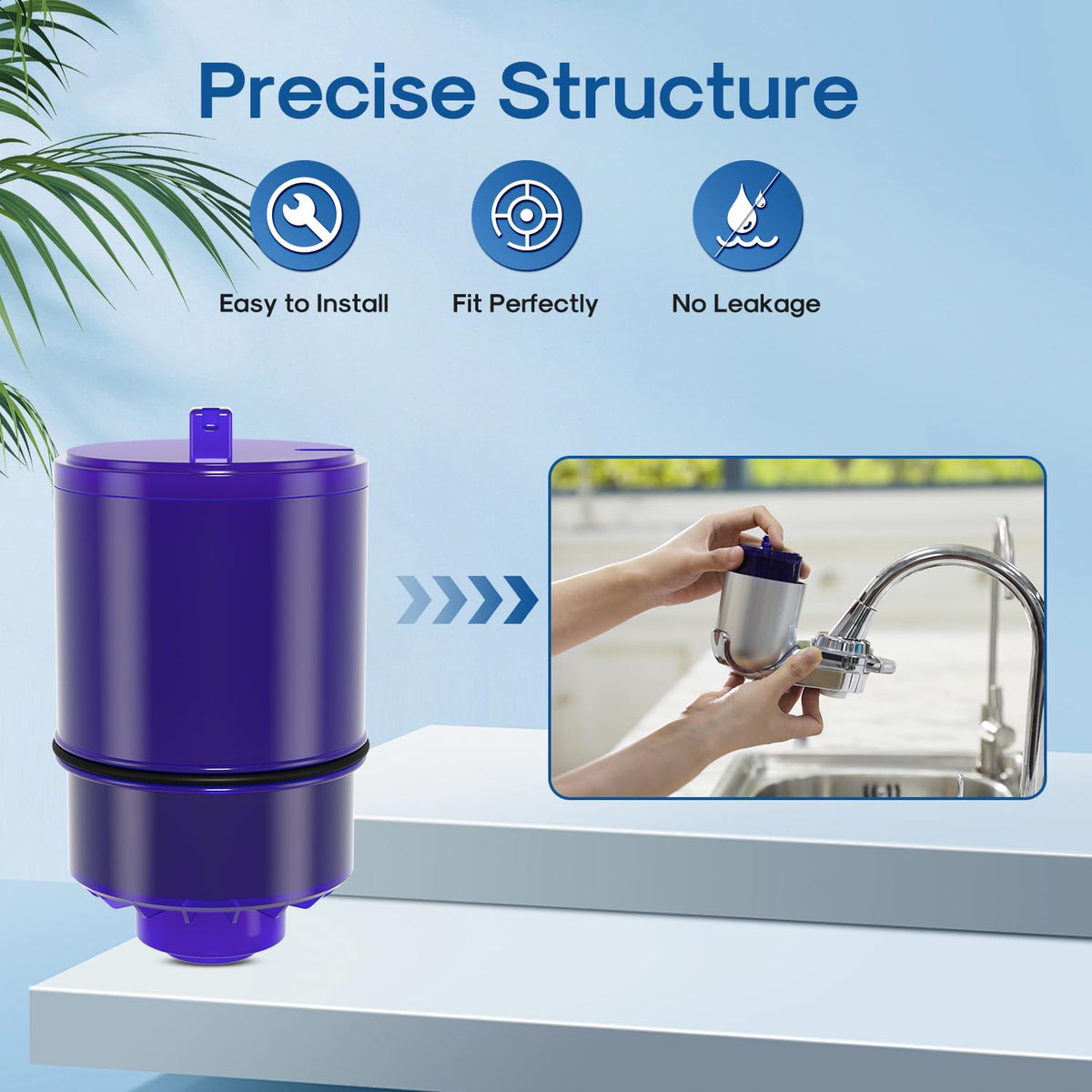 ICEPURE filter replacement for fm-3700 pack provides crisp taste and reliable flow.