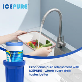 ICEPURE filtered water demonstration presents fresher taste after chlorine reduction