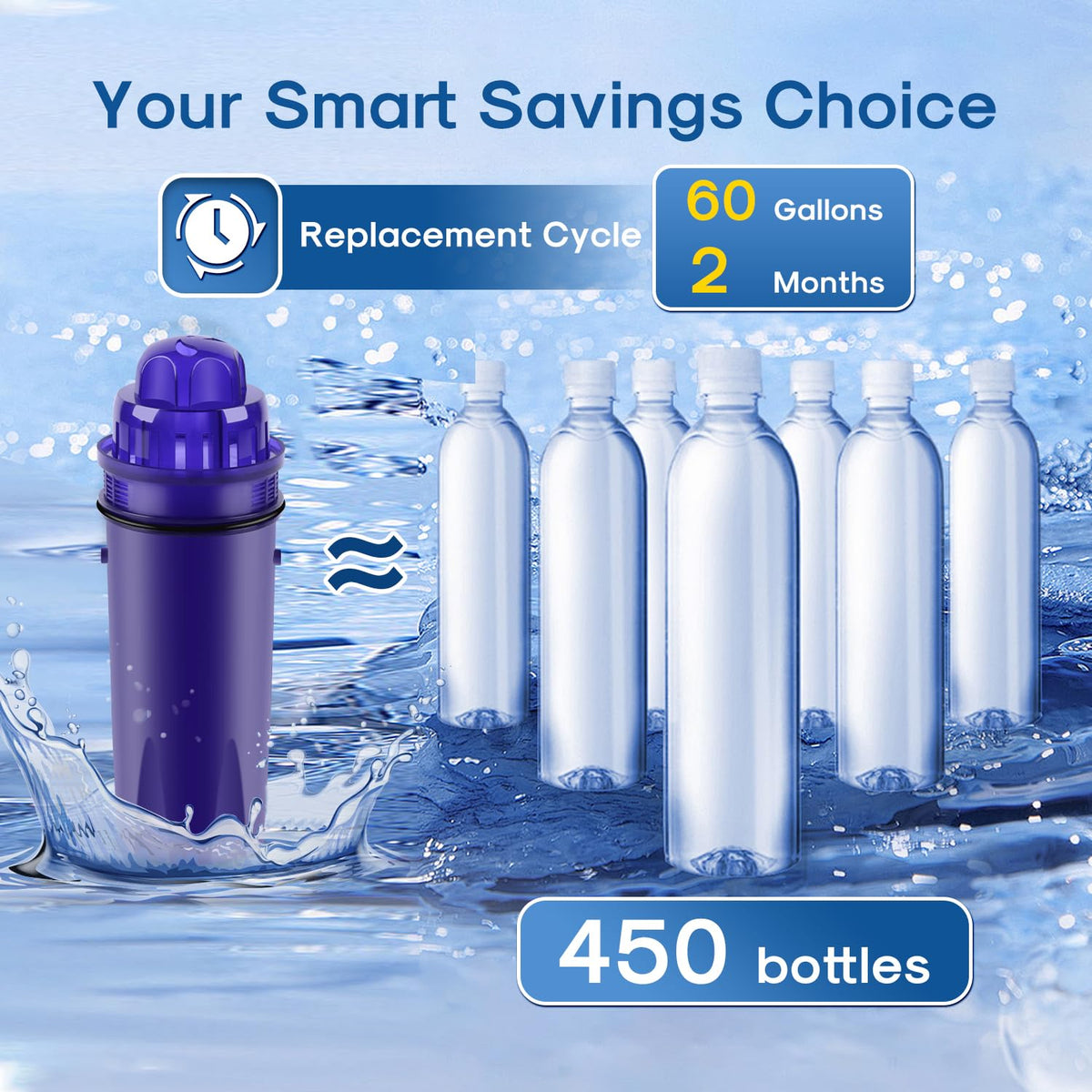 ICEPURE filter installed in PUR dispenser demonstrates seamless integration for simple upgrades.