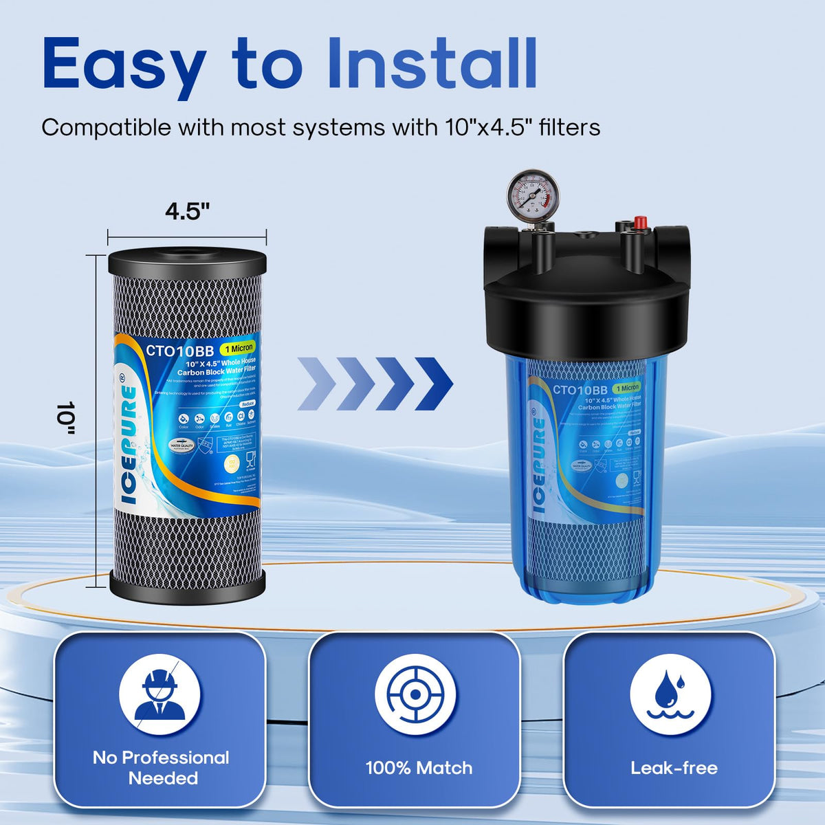 ICEPURE water-taste comparison shows potential fresher drinking water.
