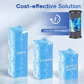 ICEPURE well-water note indicates suitability considerations.
