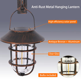 Icerona all-weather durable lantern in bronze suitable for front doors and porches